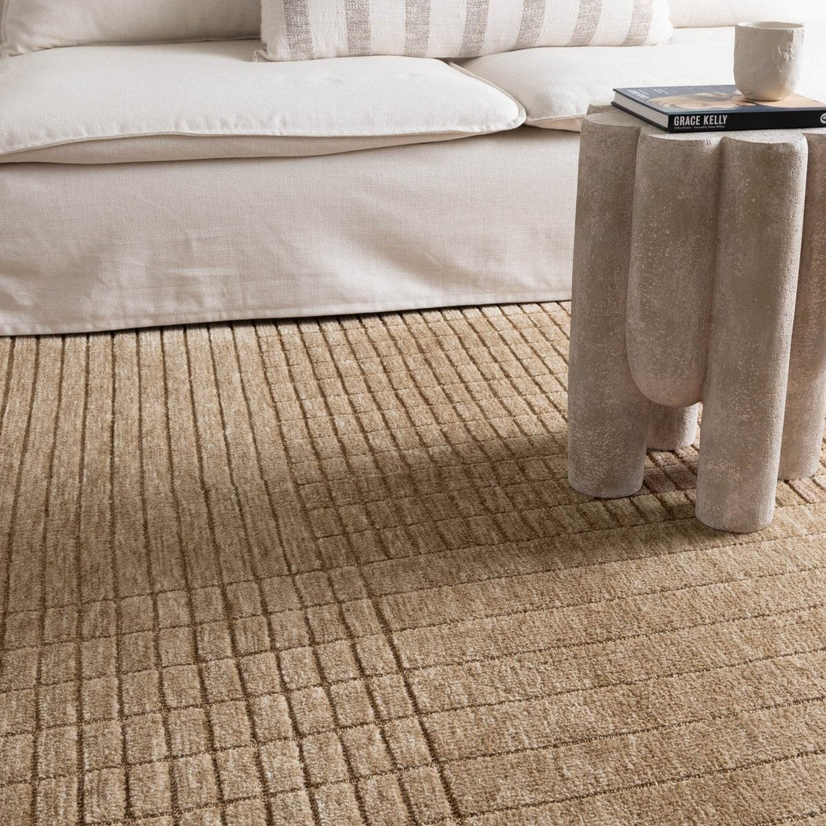 Crest Warm Sand Modern Rug