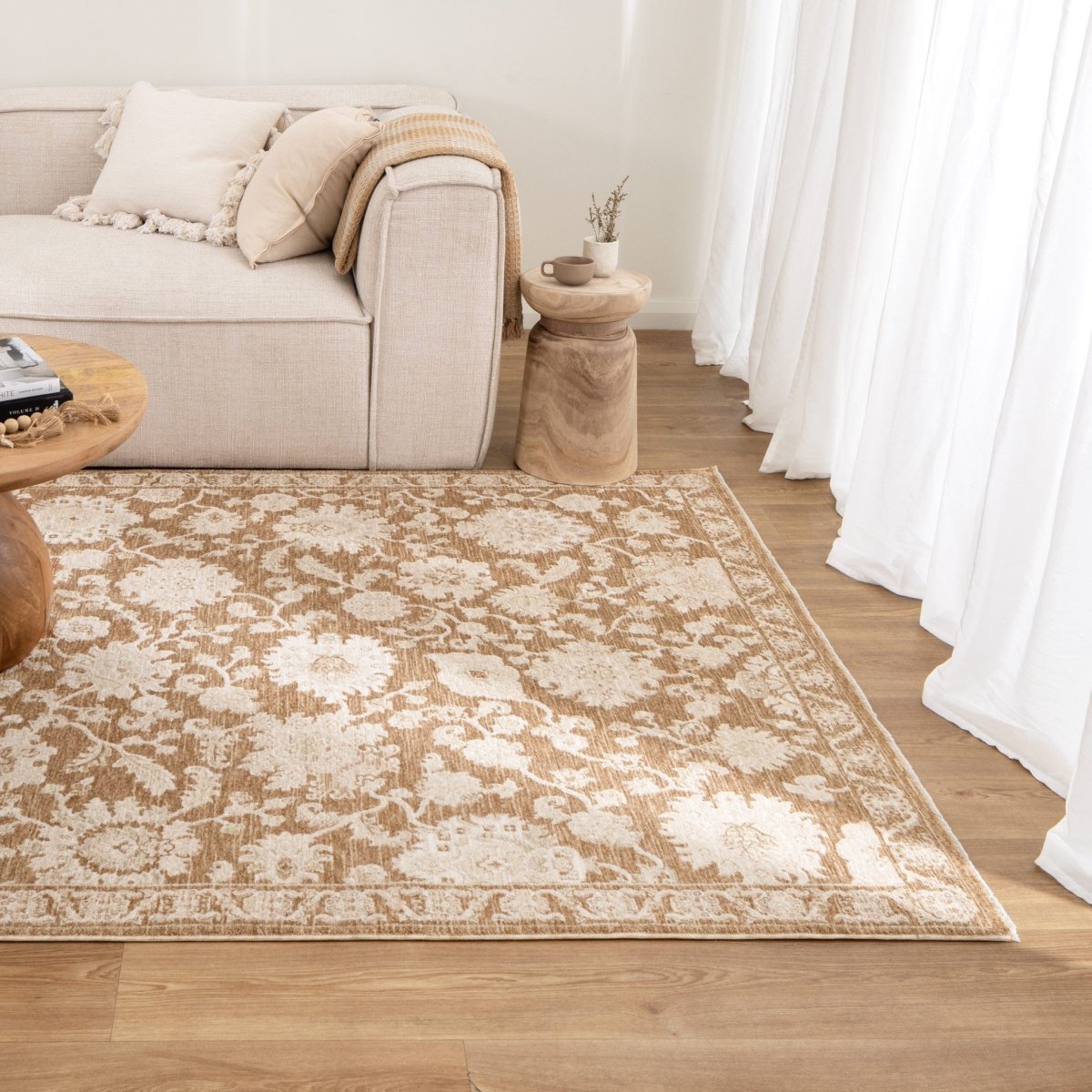 Roselle Toffee Vintage Rug