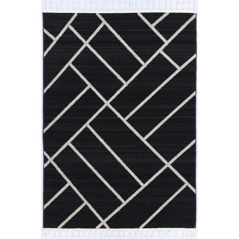 Desert Herring Coal Rug Area Rug | Ruggy