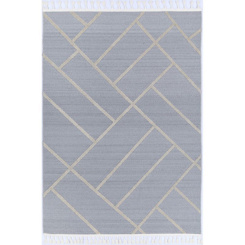 Desert Herring Silver Rug Area Rug | Ruggy