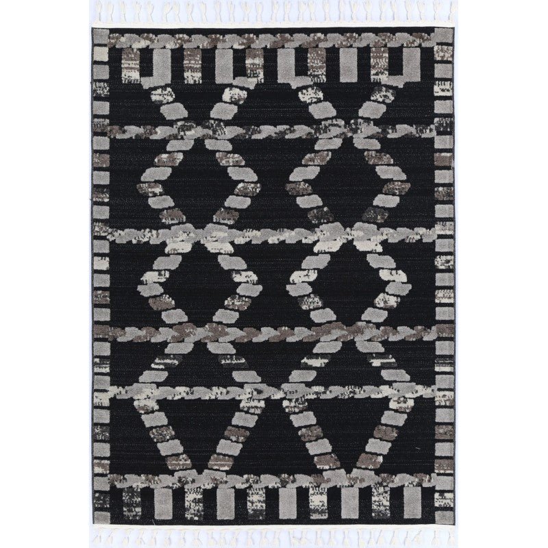 Desert Kasbah Coal Rug Area Rug | Ruggy