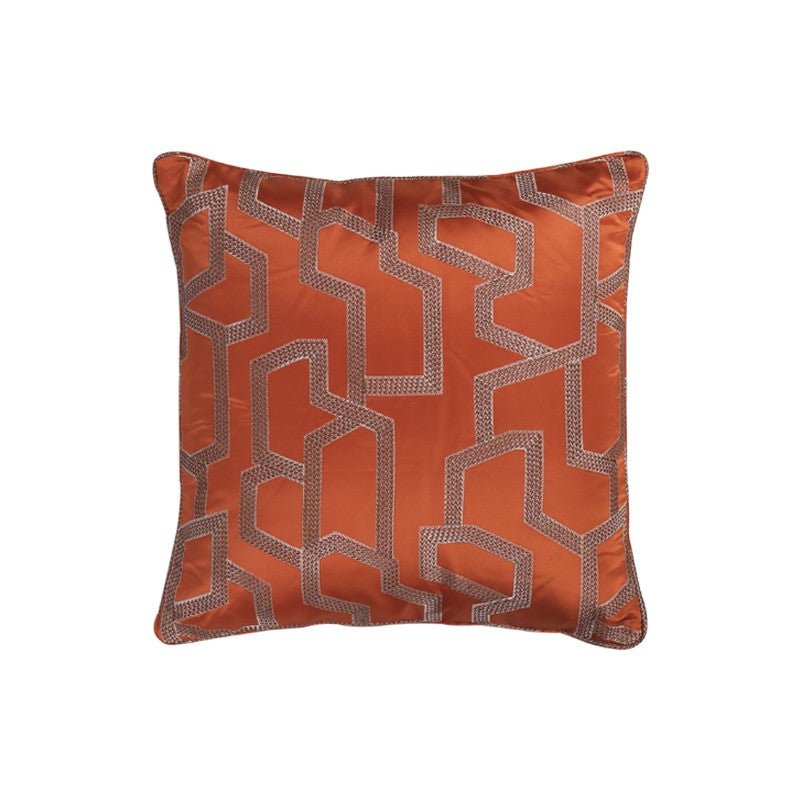 Diagonal Cinnamon Cushion 50x50cm CUSHIONS > Silk | Ruggy