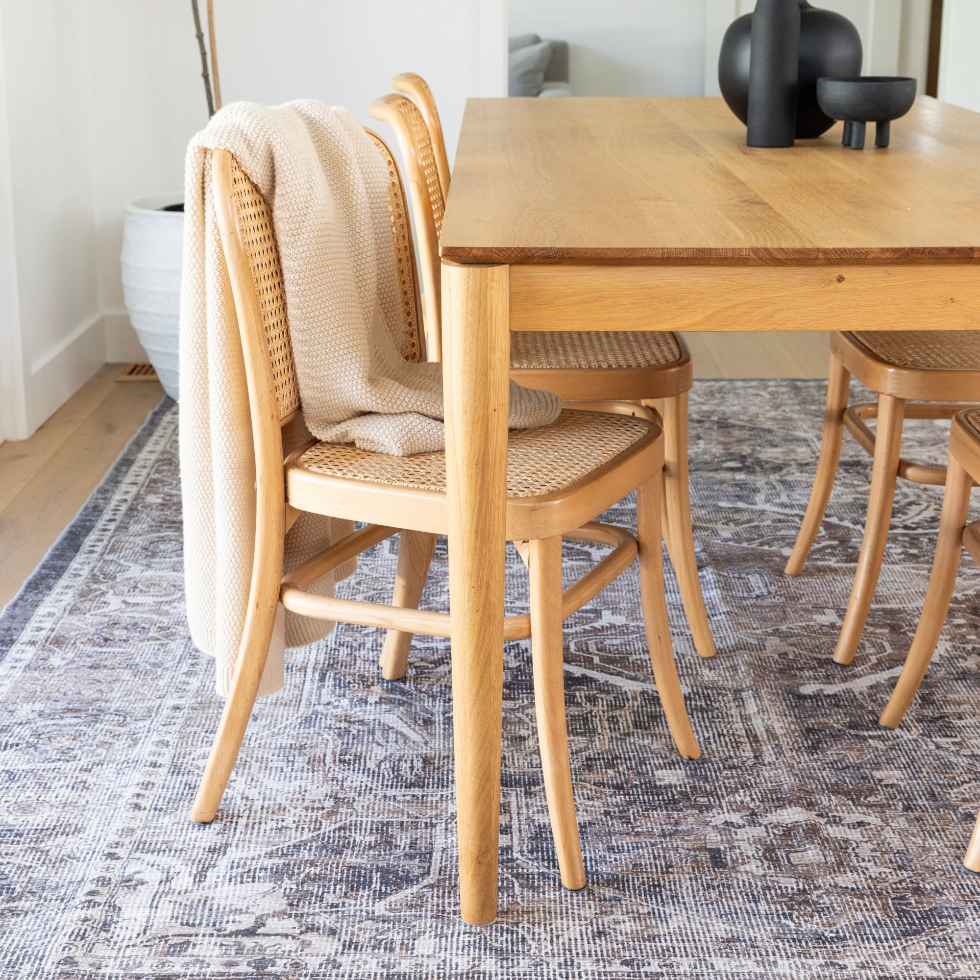 washable rugs in dining room