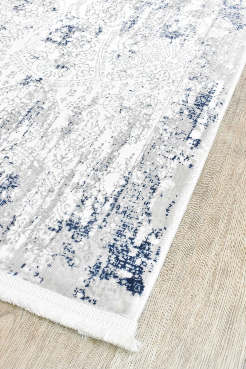 Dora White Belle Modern Rug