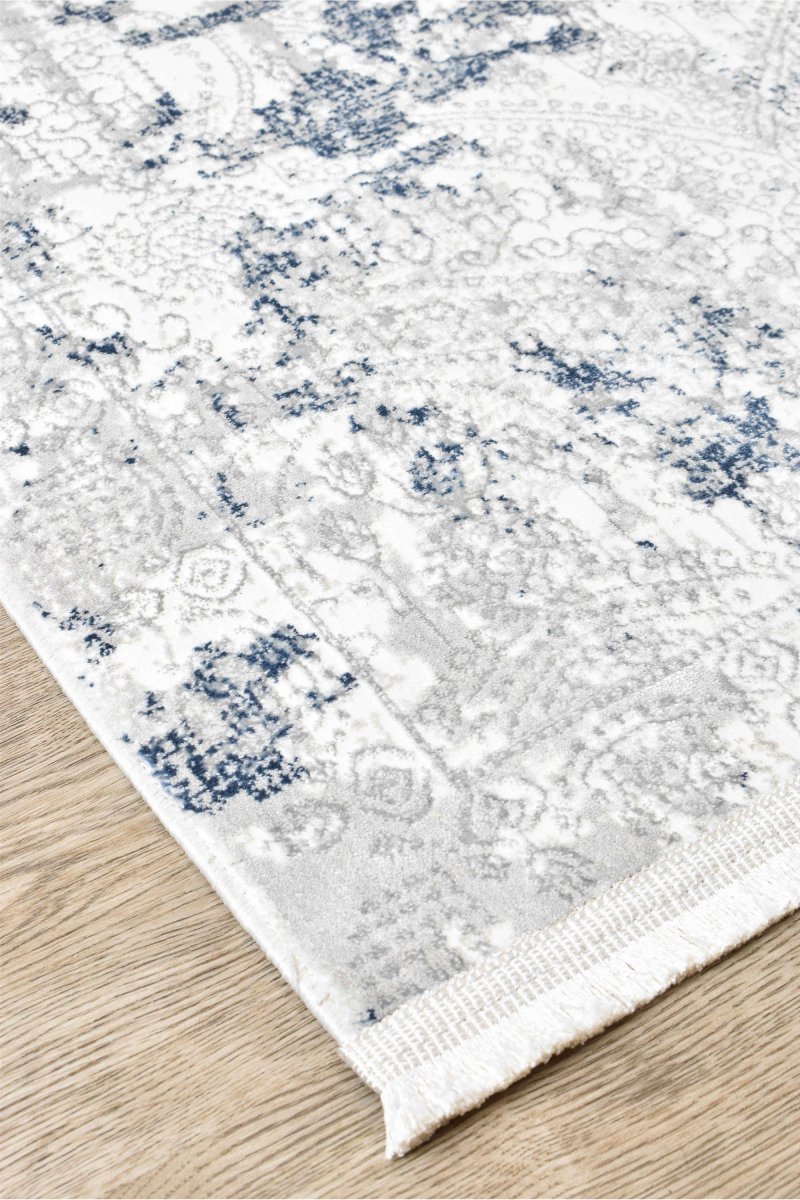 Dora White Belle Modern Rug