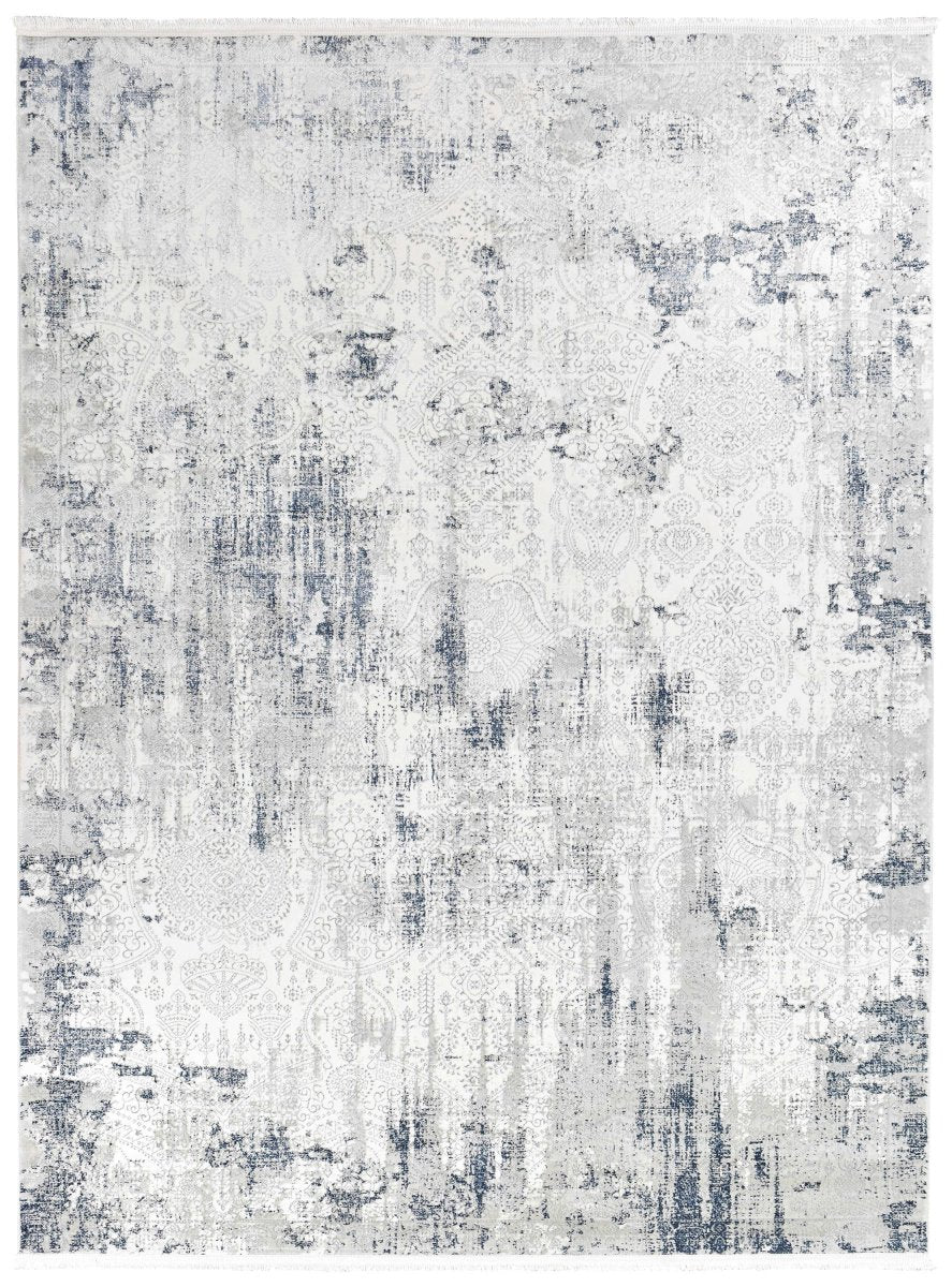 Dora White Belle Modern Rug