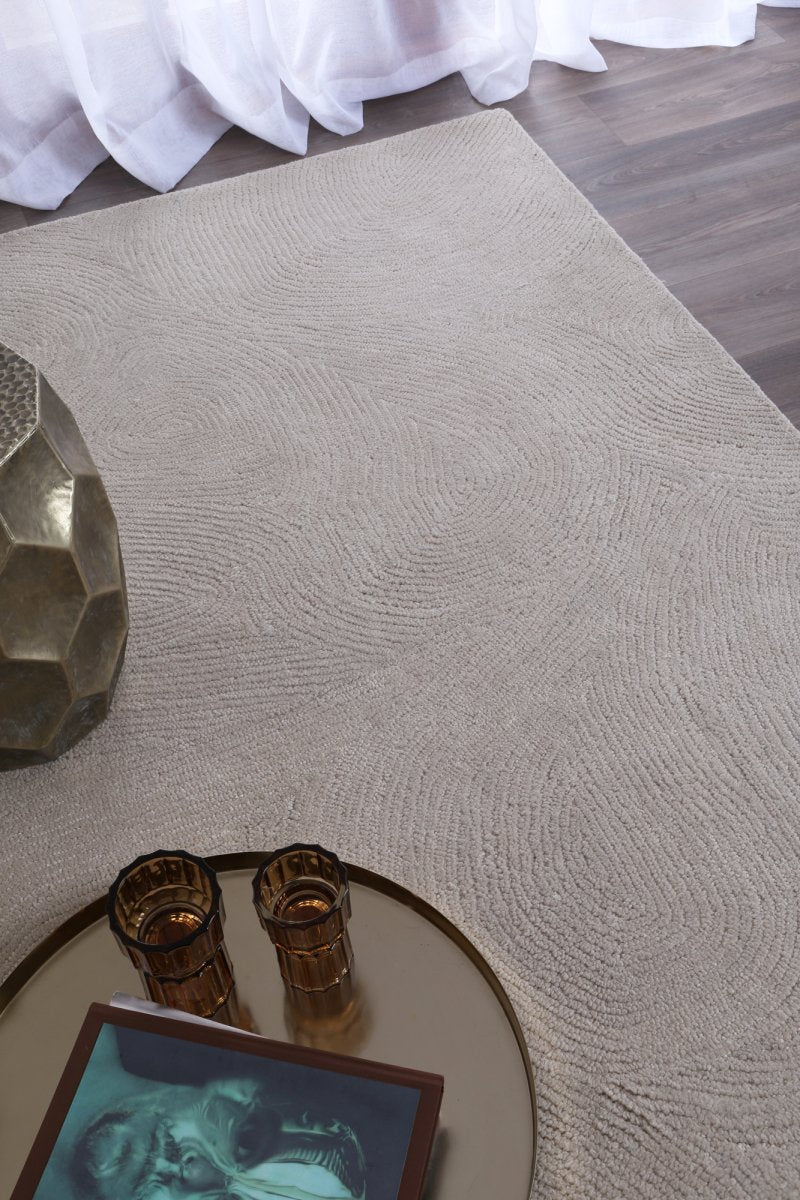 Dream Almon Ivory Wool Rug Area Rug | Ruggy