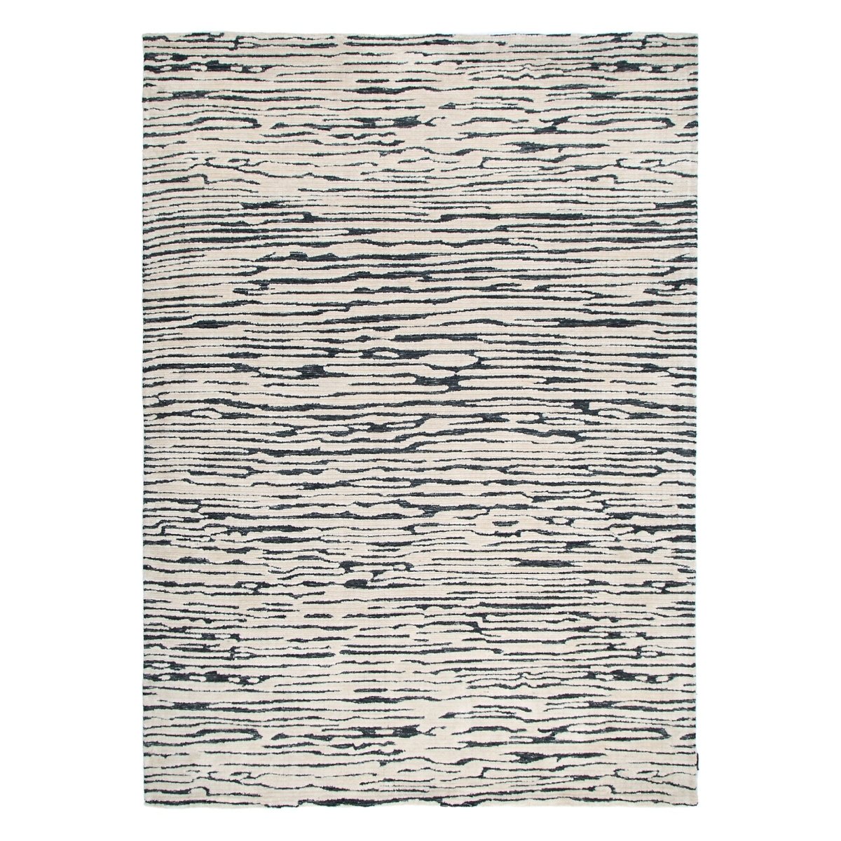 Ember Dune Ivory Black Rug Area Rug | Ruggy