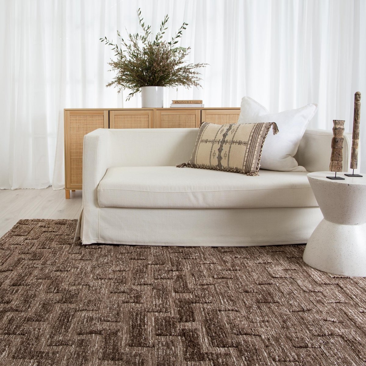 Ember Pyra Cocoa Rug Area Rug | Ruggy