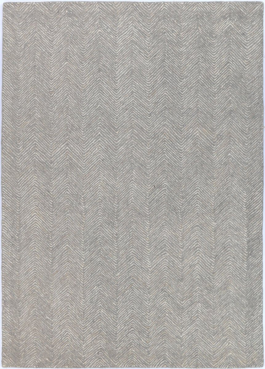 Enchant Chevron Ash Rug Wool Rug Area Rug | Ruggy