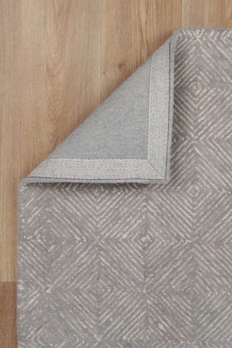 Enchant Diamond Ash Wool Rug Area Rug | Ruggy