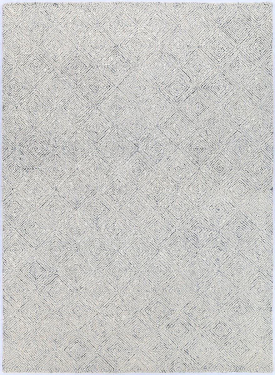 Enchant Diamond Grey Wool Rug Area Rug | Ruggy