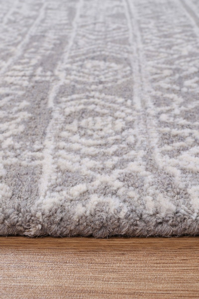 Enchant Inca ASH Wool Rug Area Rug | Ruggy