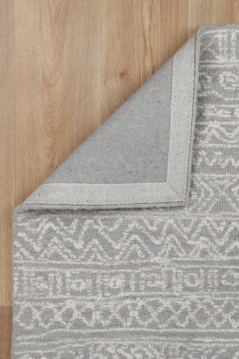 Enchant Inca ASH Wool Rug Area Rug | Ruggy