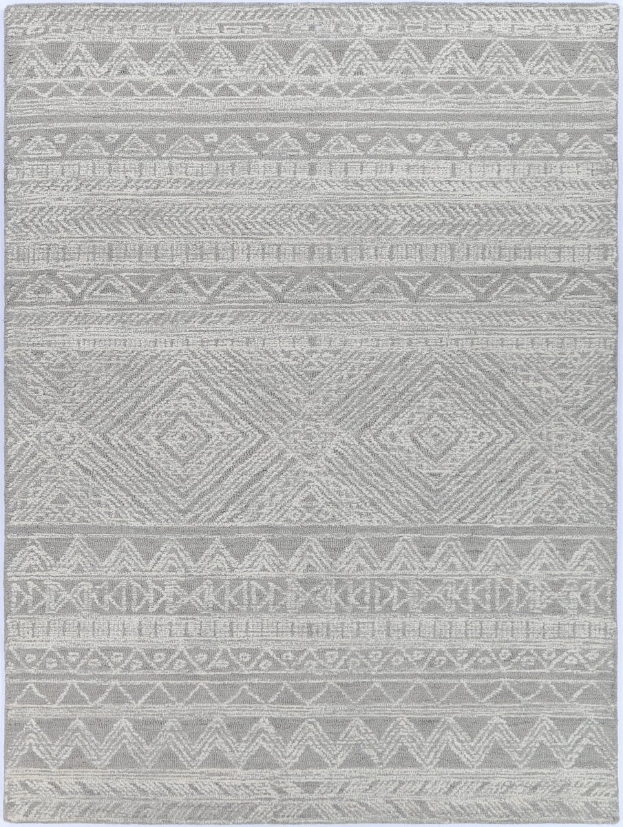 Enchant Zulu Ash Tribal Rug Area Rug | Ruggy