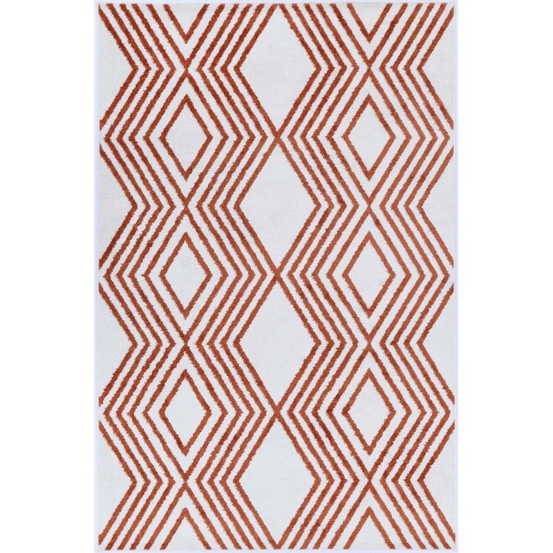 Esker Kudos Terracotta-Grey Rug