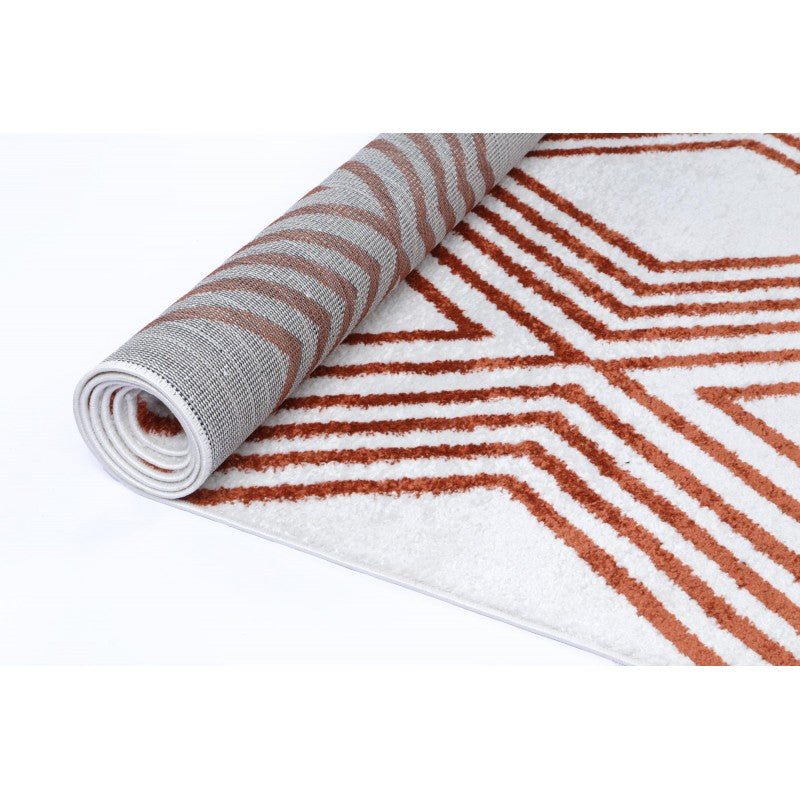 Esker Kudos Terracotta-Grey Rug