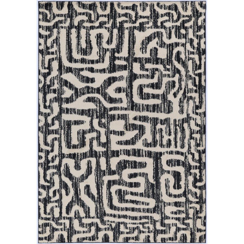 Esker Tribal Charcoal  Rug