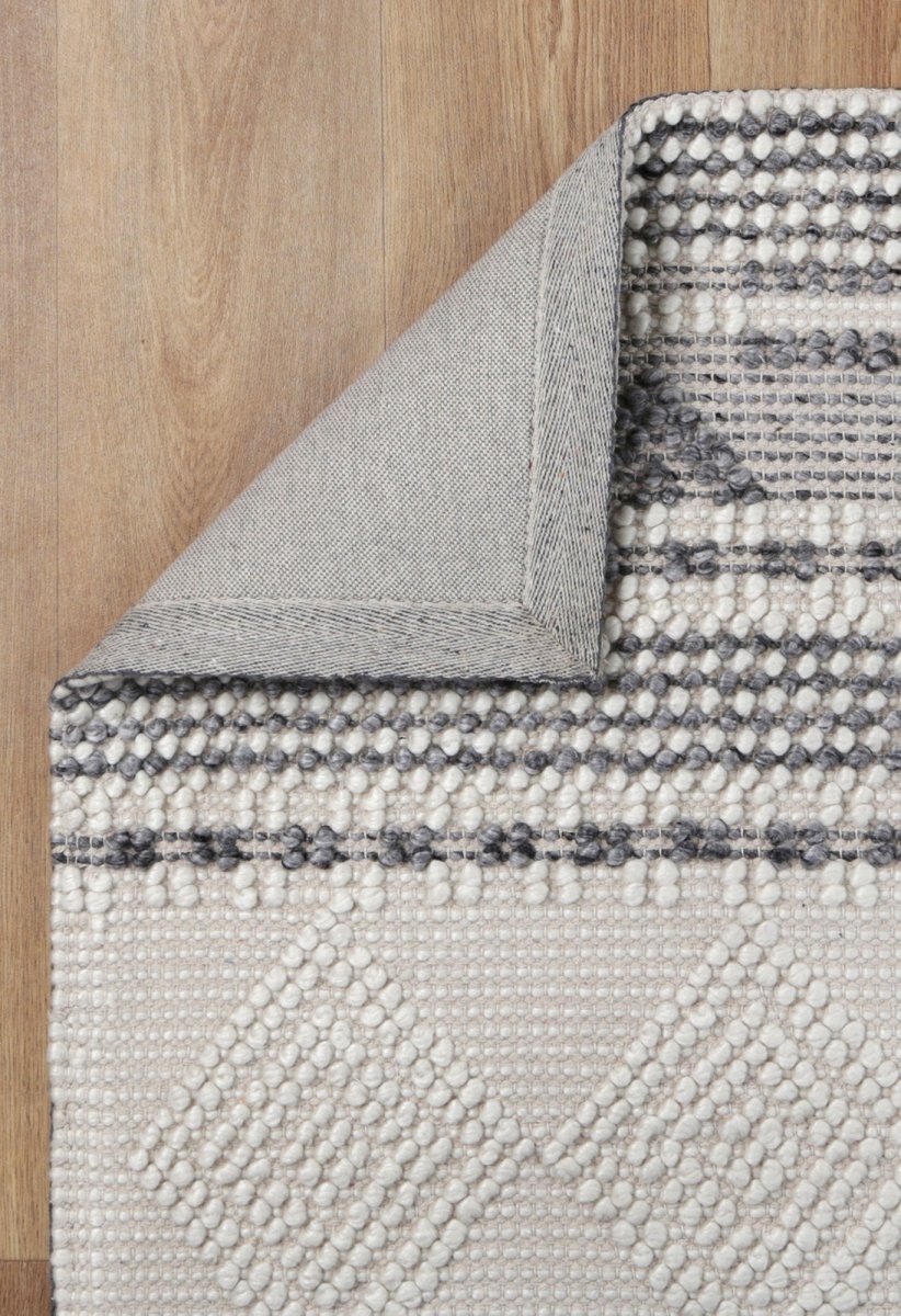 Essence Tribal Steel Grey Rug Area Rug | Ruggy