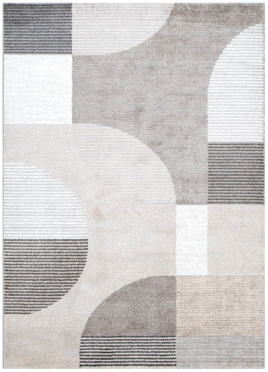 Fjord Grey Beige Arches Rug