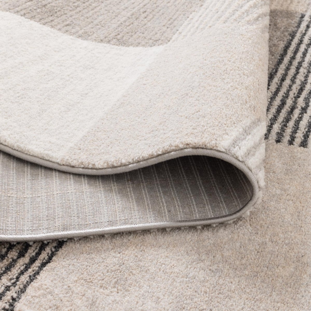 Fjord Grey Beige Arches Rug