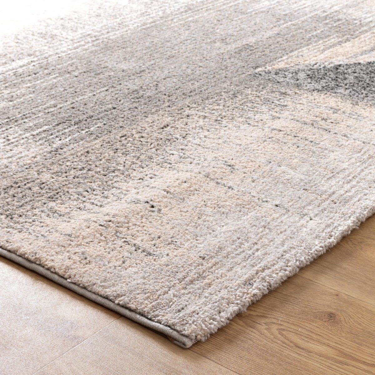 Fjord Grey Beige Faded Abstract Rug