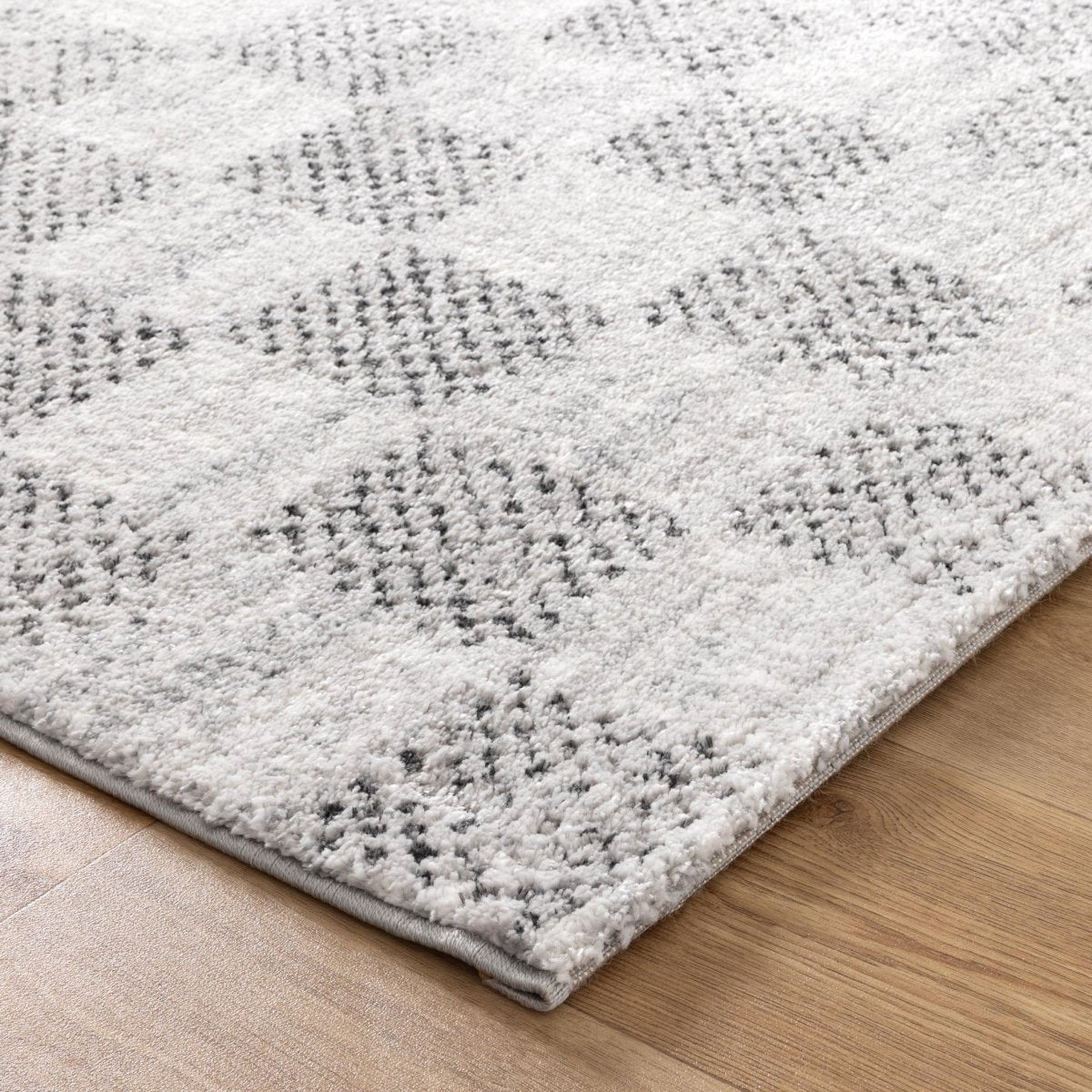 Fjord Grey Checkered Rug