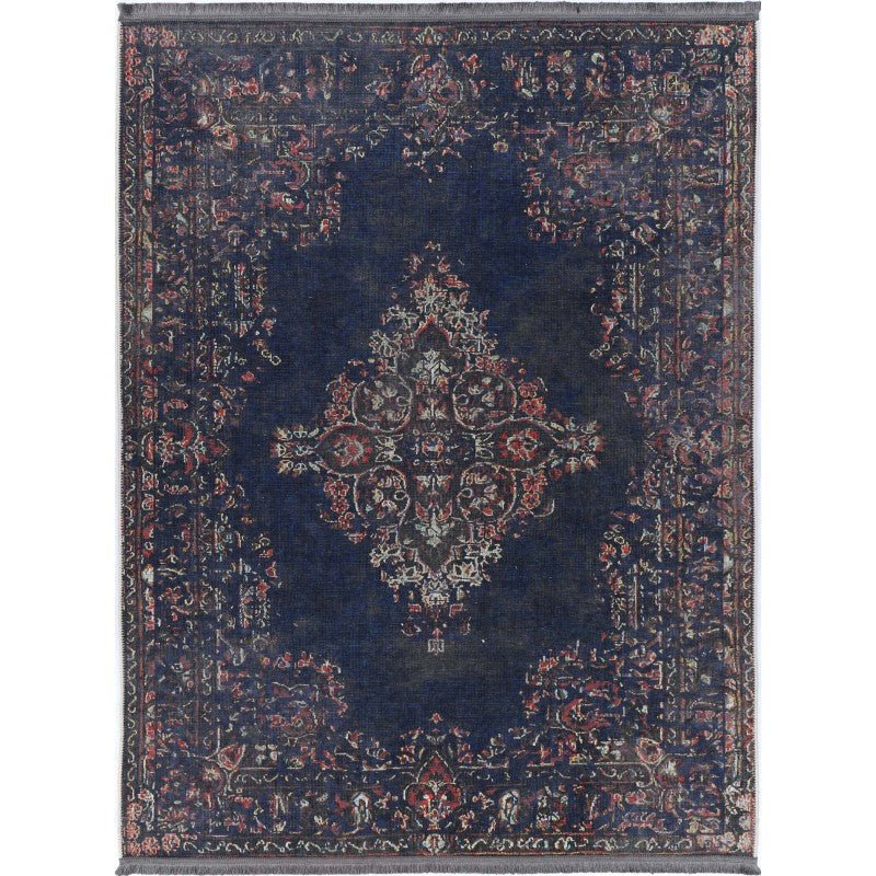 Flair Diamond Navy Traditional Rug Area Rug | Ruggy