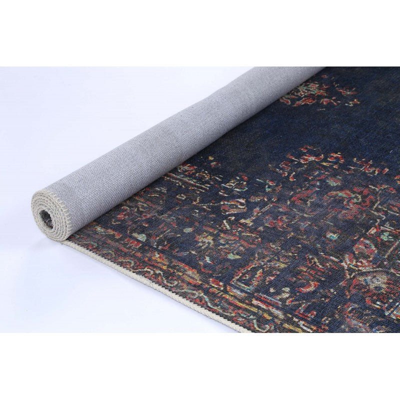 Flair Diamond Navy Traditional Rug Area Rug | Ruggy