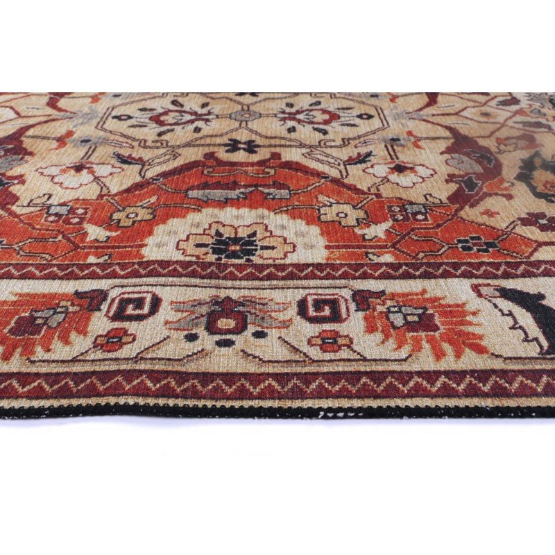 Flair Village Rust Traditional Rug Area Rug | Ruggy