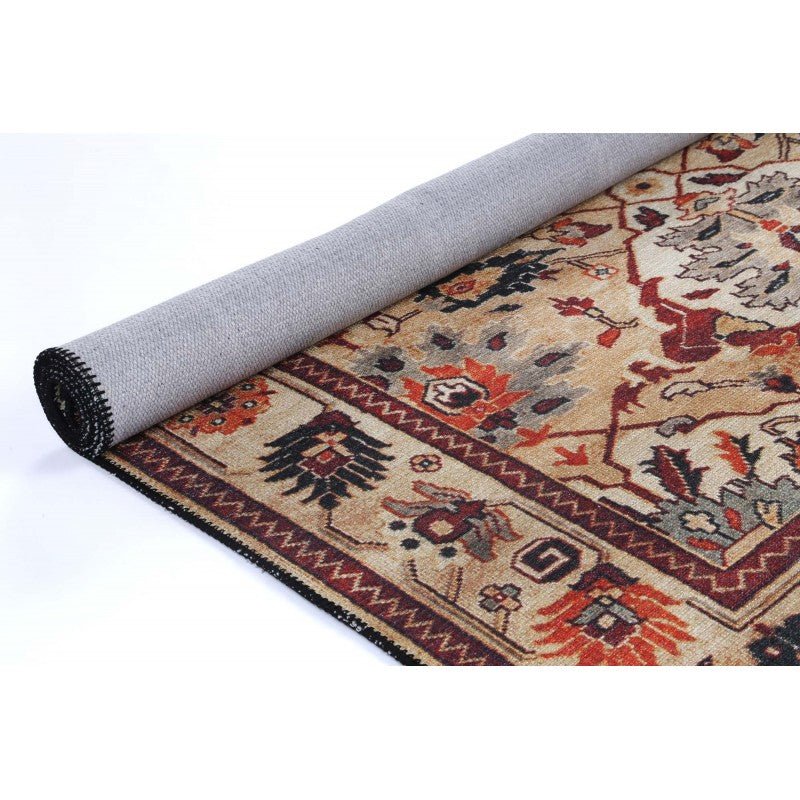 Flair Village Rust Traditional Rug Area Rug | Ruggy