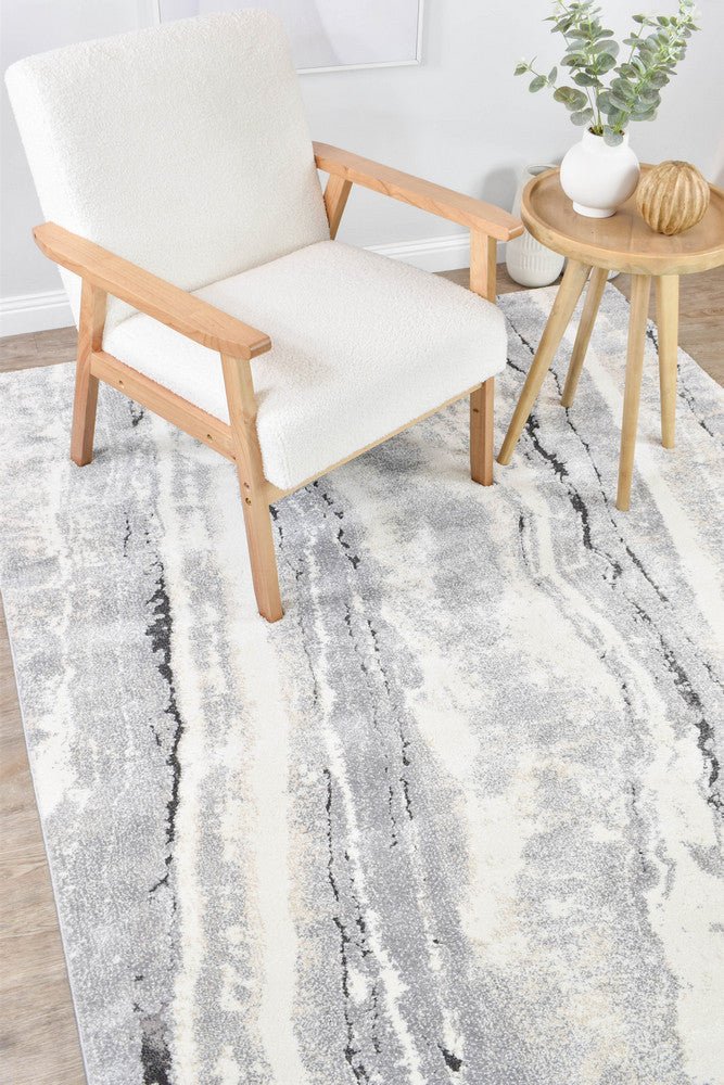 Fraser River Grey Modern Rug