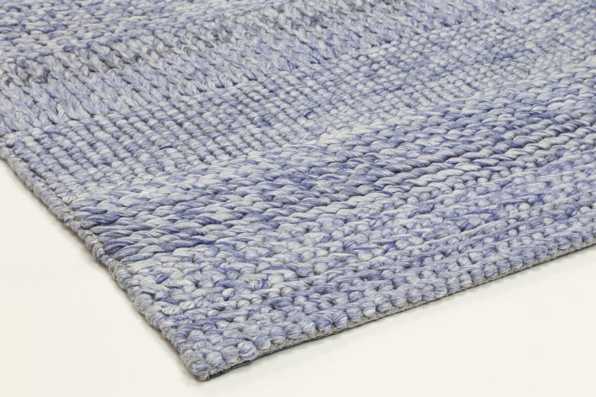 Grace Blue Wool Blend Rug