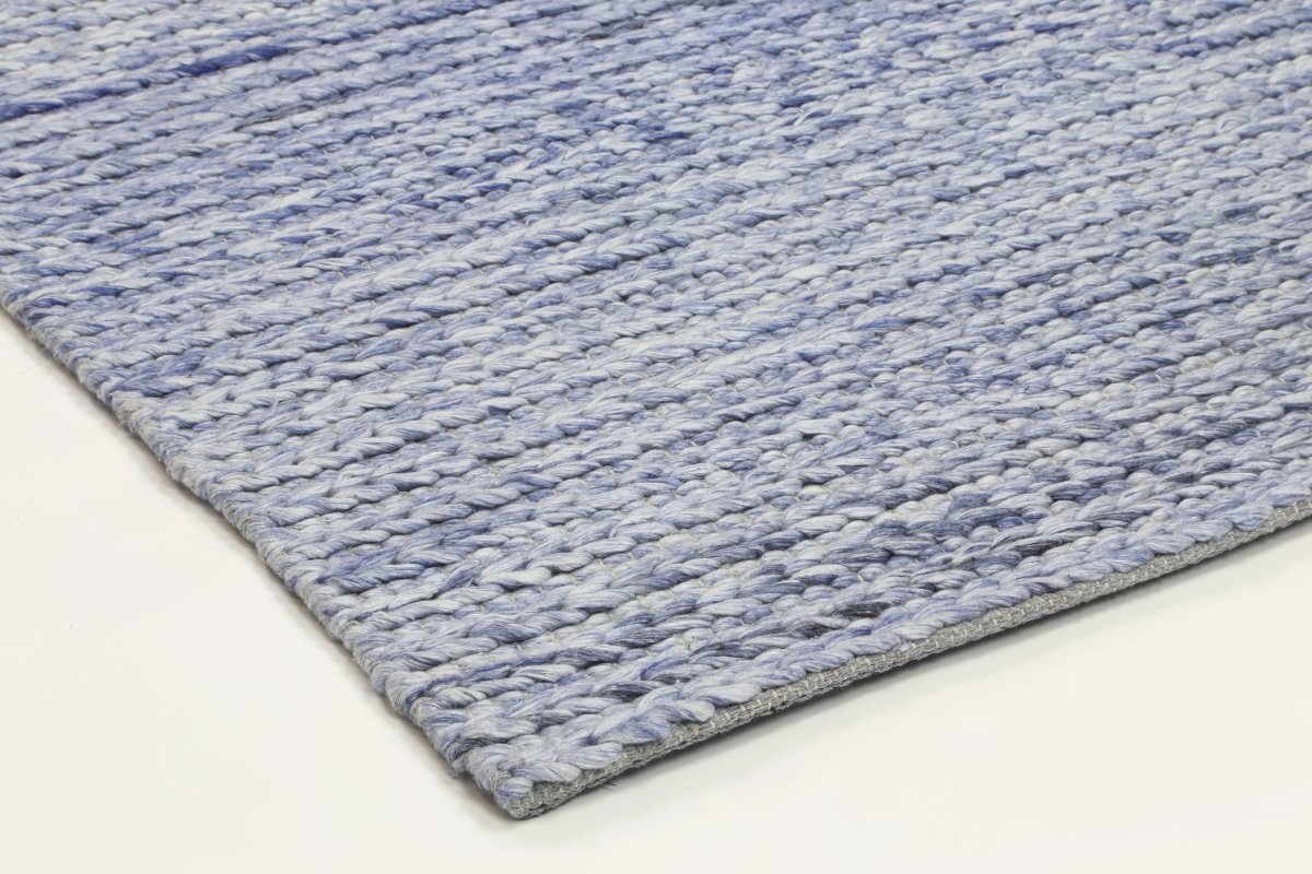 Grace Cue Blue Wool Blend Rug