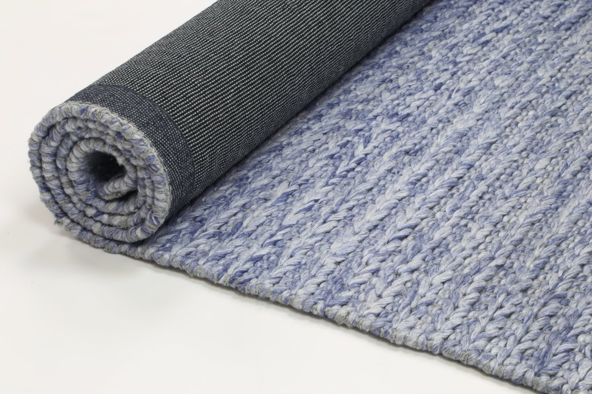 Grace Cue Blue Wool Blend Rug