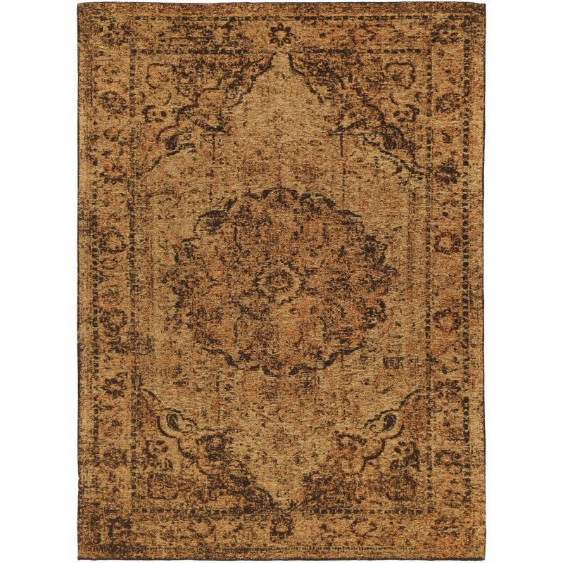 Heritage Mustard Traditional Rug Area Rug | Ruggy