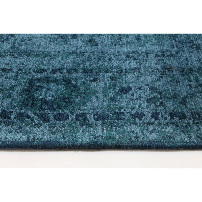 Heritage Teal Traditional Hallway Runner Area Rug | Ruggy