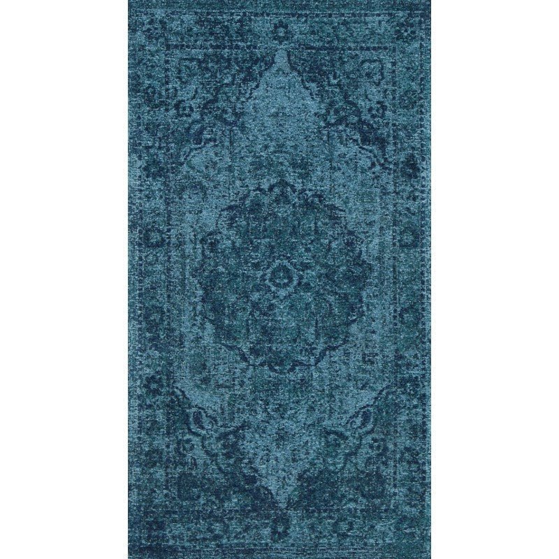 Heritage Teal Traditional Hallway Runner Area Rug | Ruggy