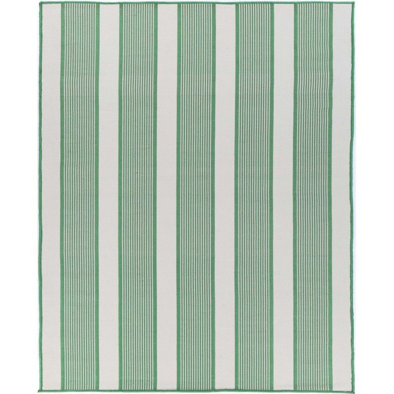 Indigo Apple Stripe Indoor Outdoor Rug