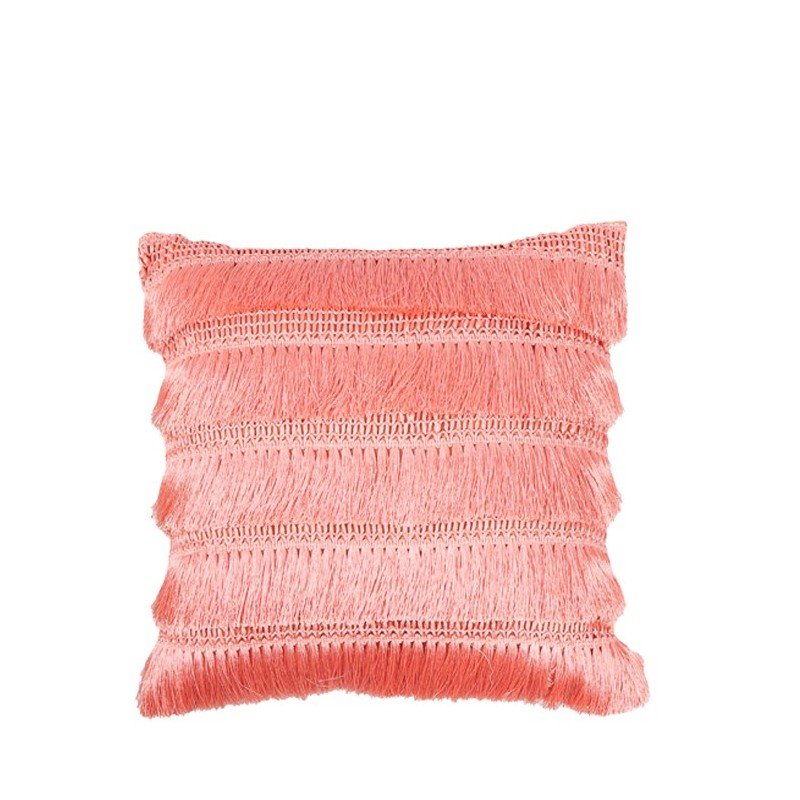 Joy Row Peach Cushion 45x45cm CUSHIONS > Cotton_Linen | Ruggy