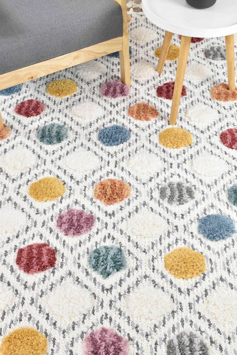 Karri Polka Dots Shaggy Rug