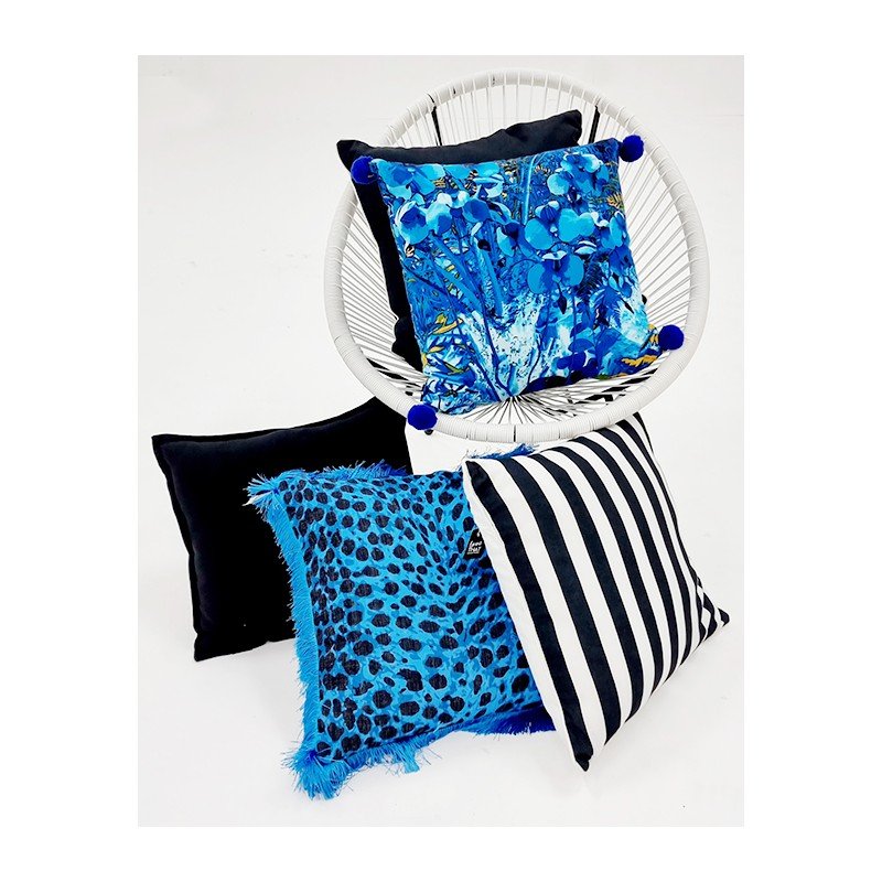 Kendra Blue Cushion CUSHIONS > Cotton_Linen | Ruggy