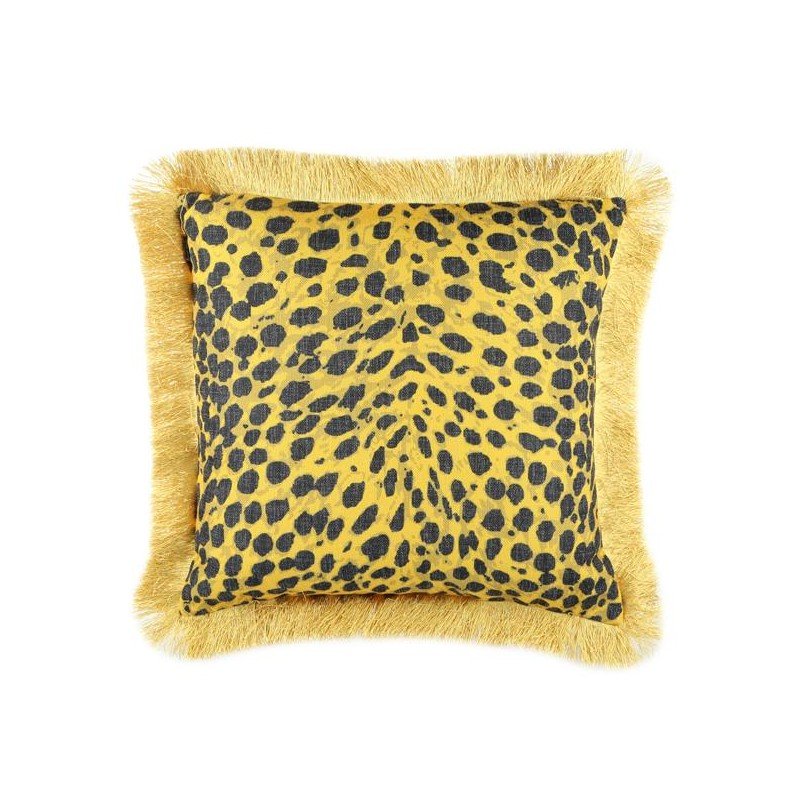 Kendra Yellow Cushion CUSHIONS > Cotton_Linen | Ruggy