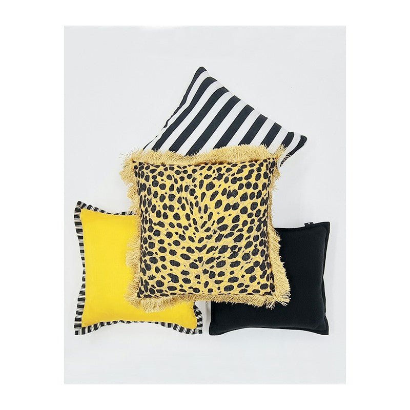 Kendra Yellow Cushion CUSHIONS > Cotton_Linen | Ruggy