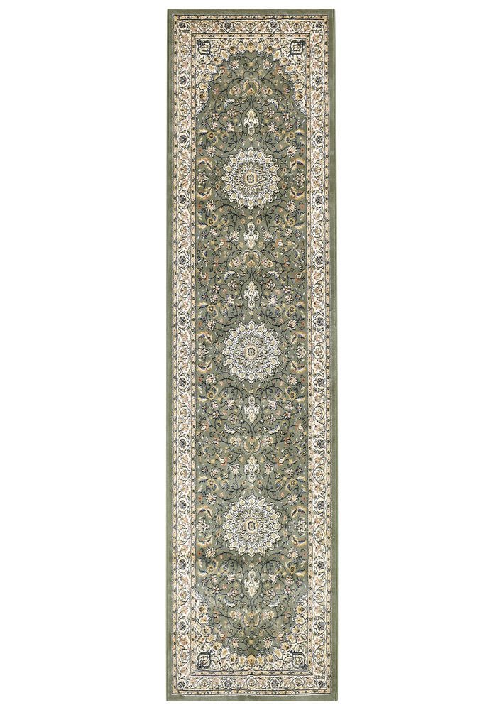 Daintree Traditional Green Rug