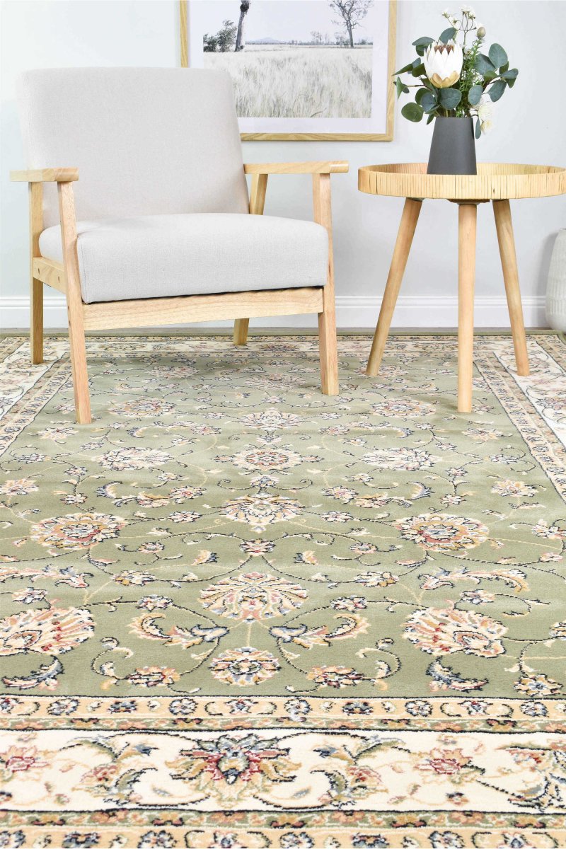 Daintree Transitional Green Rug