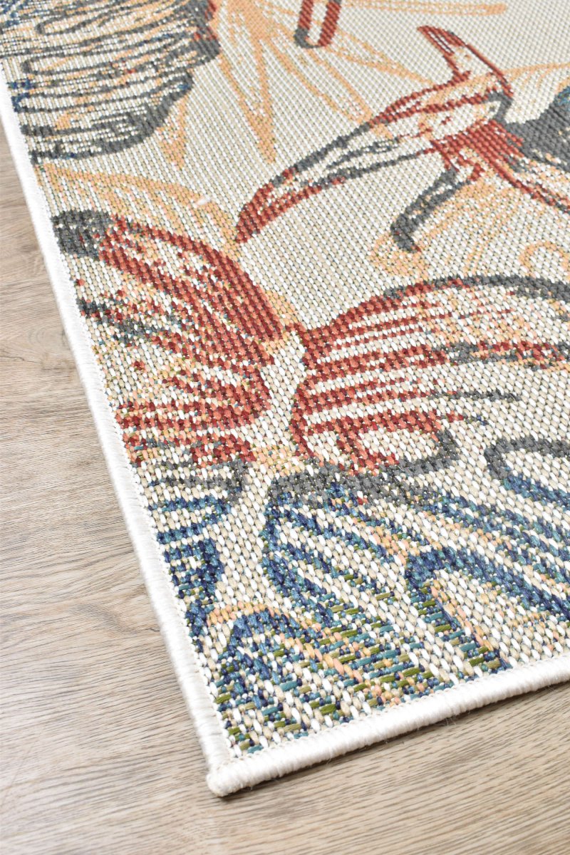 Kira Palm Leaves Modern Rug