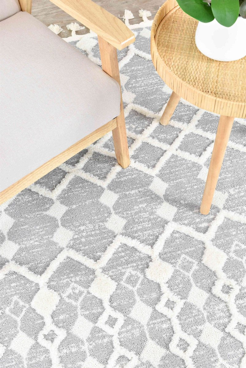 Koora Grey Bohemian Rug