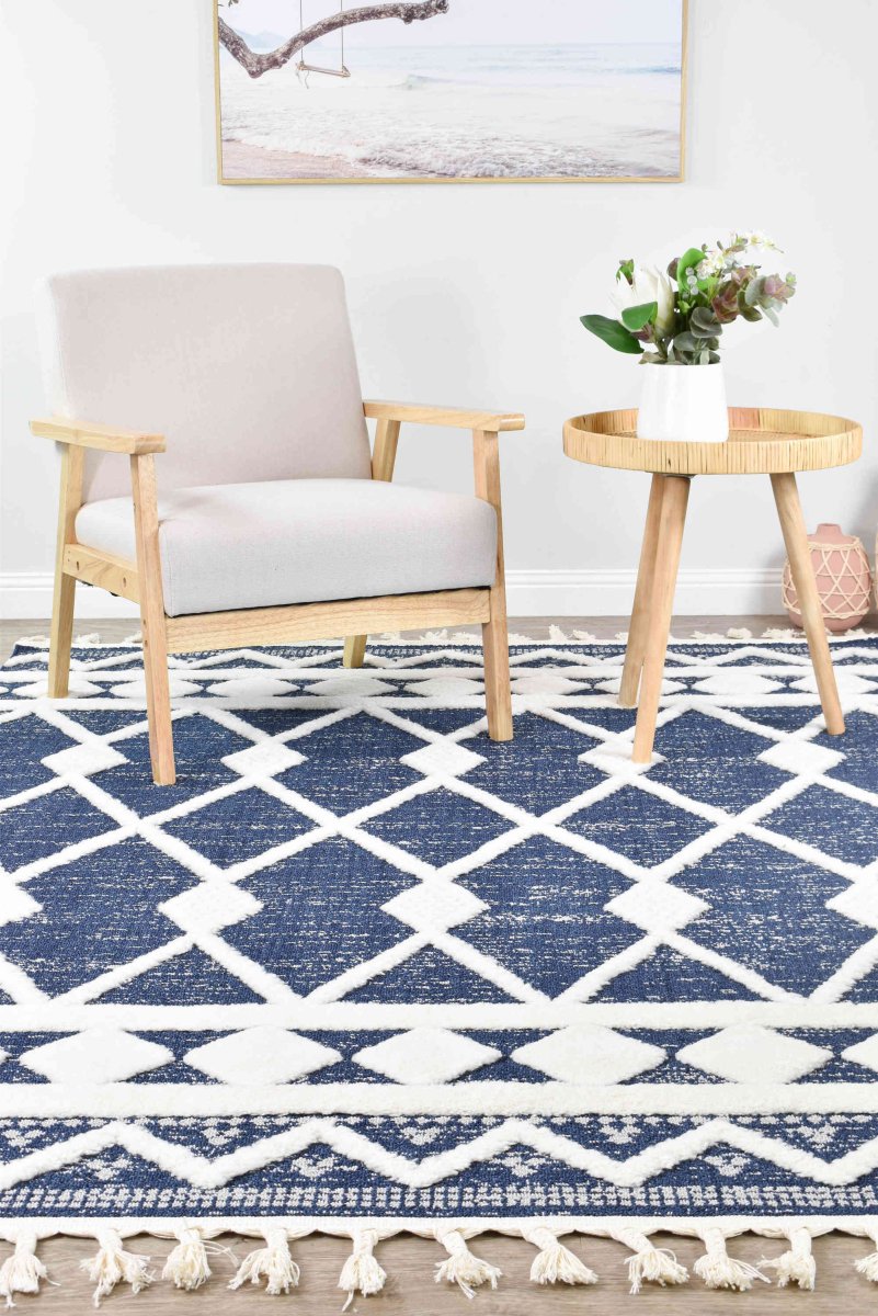 Koora Navy Bohemian Rug