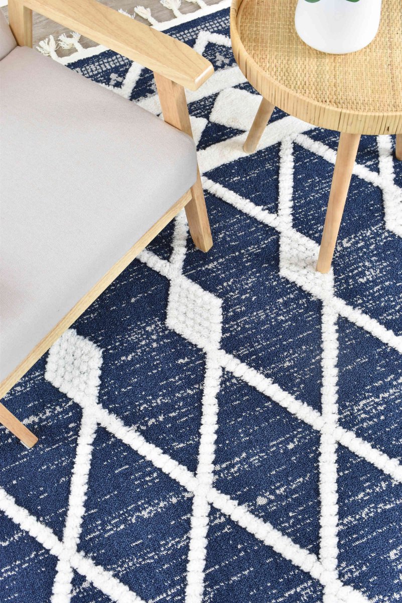 Koora Navy Bohemian Rug